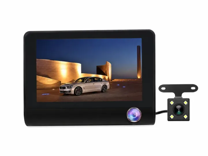 LF-504 Çift Lensli Araç İçi Dikiz GPS Dashcam WiFi Araba Kamerası