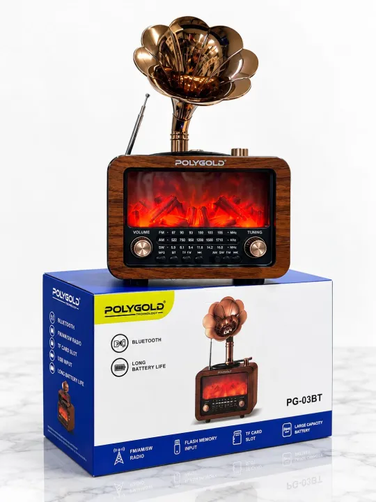 Plak Bluetooth Gramafon Nostalji Speaker