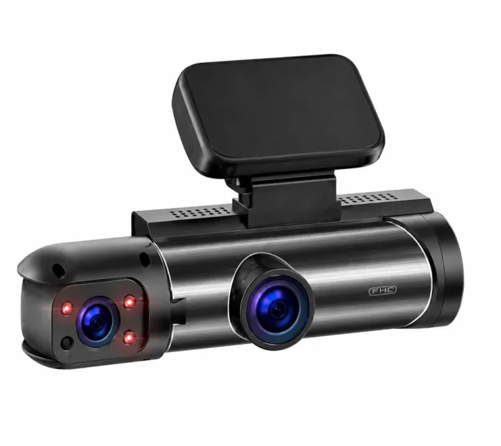 V9 Black Box Traffic Recorder Üç Lensli Araç İçi Çift Lens Dikiz GPS WiFi Araba Kamerası